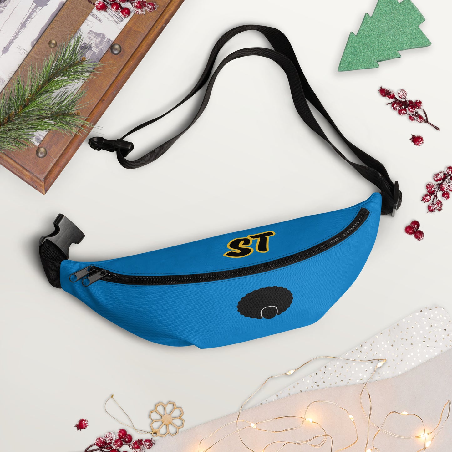 Sansui Logo Fanny Pack in Blue