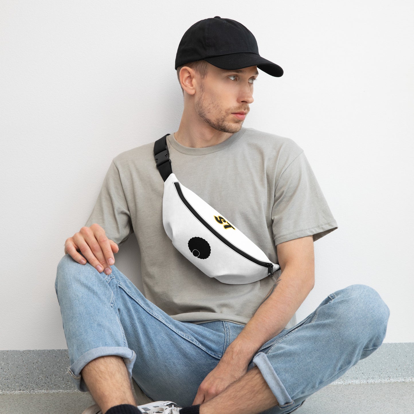 ST Logo in Black and Yellow Fanny Pack