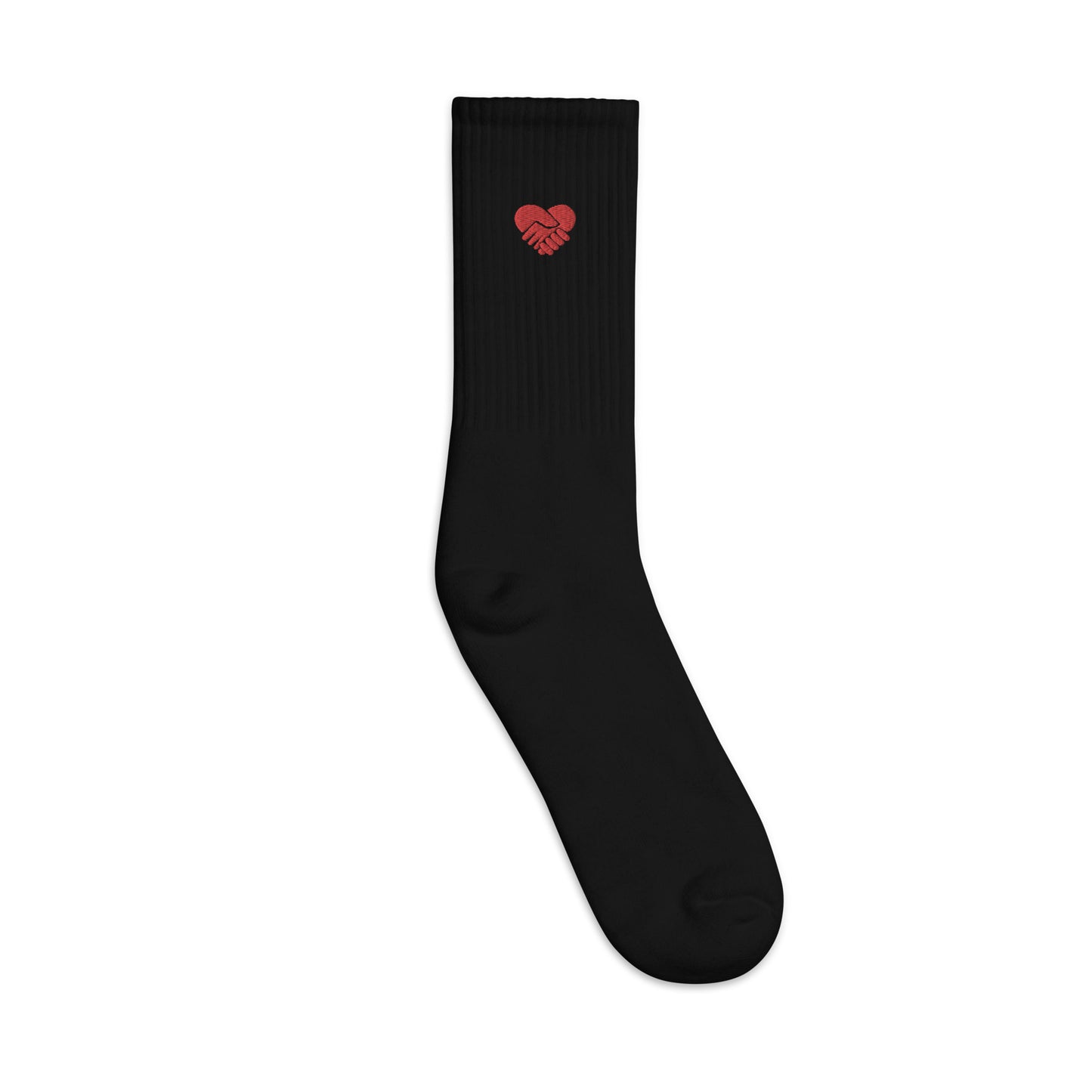 Need Support? Heart Shaped Embroidered socks