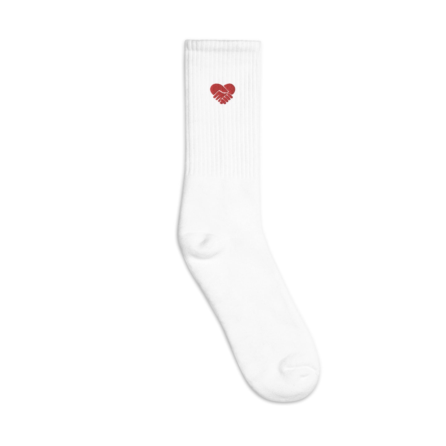 Need Support? Heart Shaped Embroidered socks