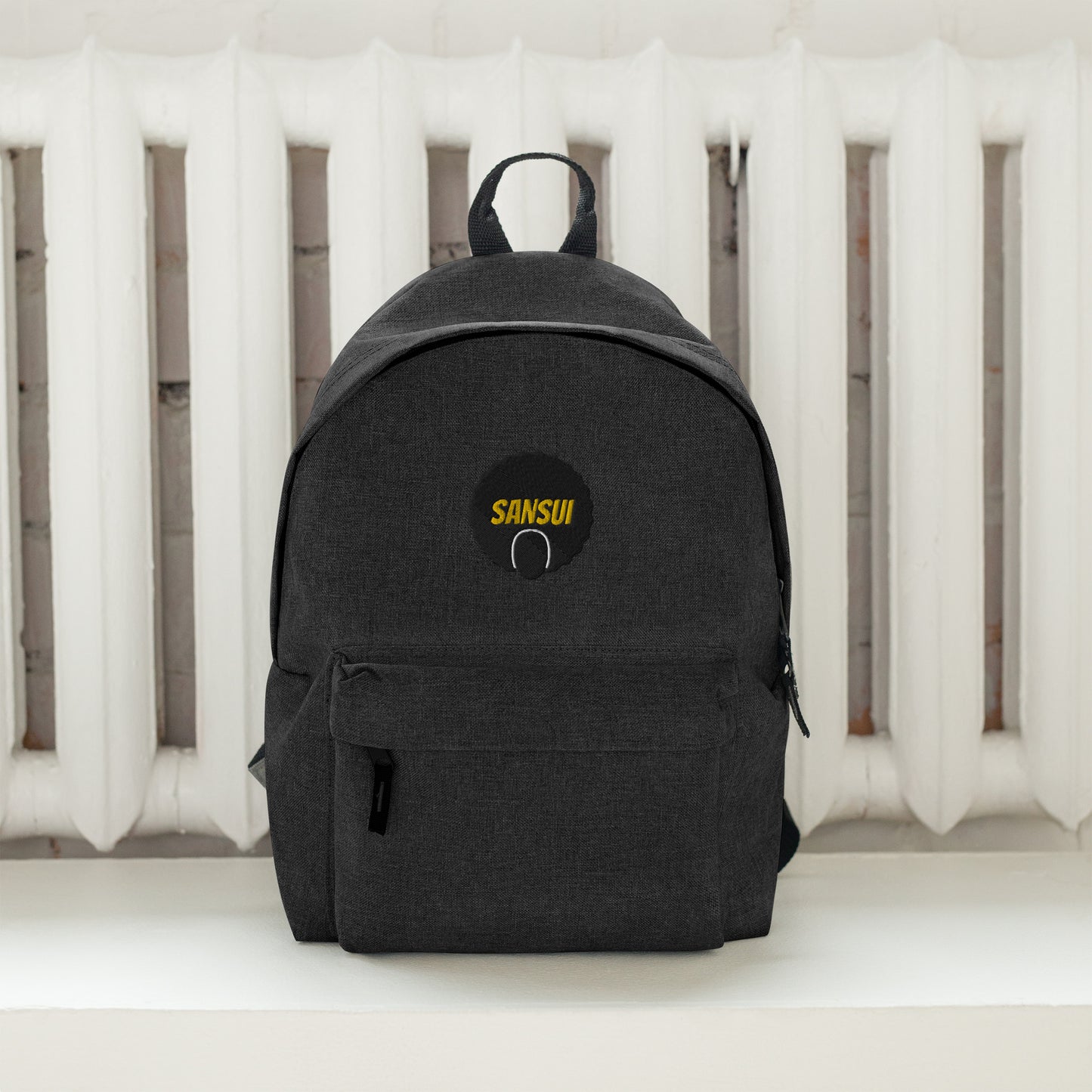 Sansui with Logo Embroidered Backpack
