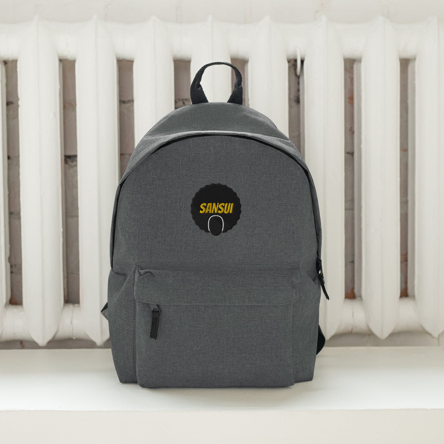 Sansui with Logo Embroidered Backpack