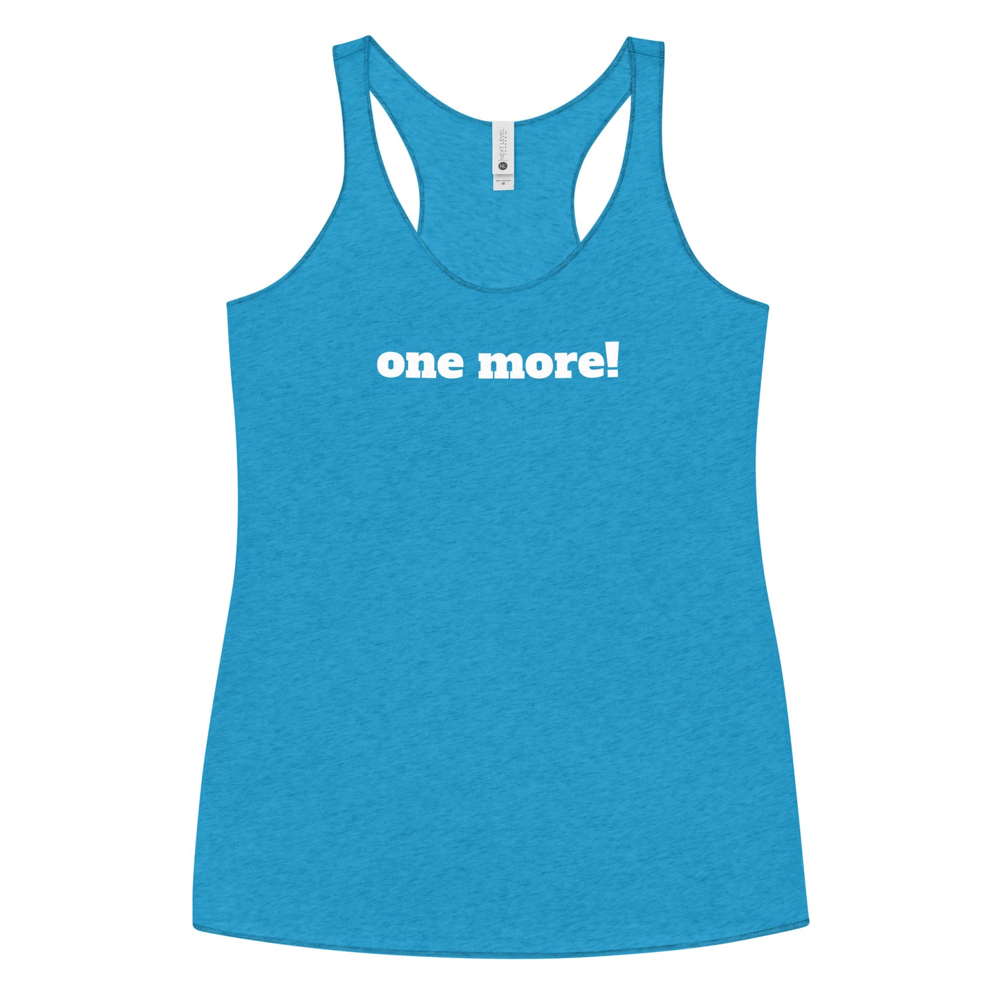 One More! Women's Racerback Tank