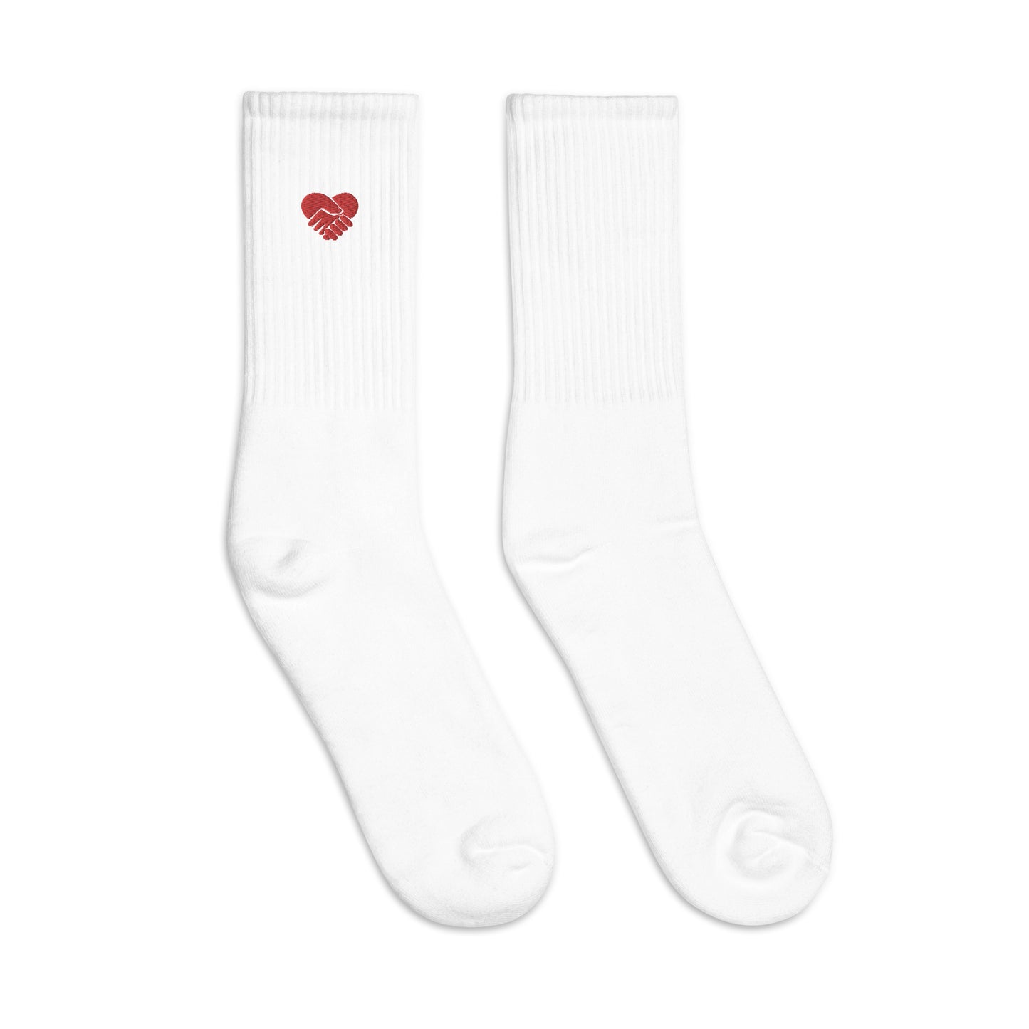 Need Support? Heart Shaped Embroidered socks