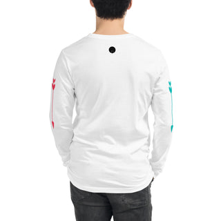 Unisex Sansui Tribe Long Sleeve Tee (Pink/Teal)